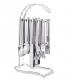 20-Piece Hanging Flatware Set with Stand