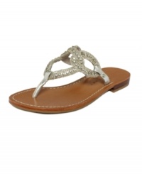 Dreamy and flirty, the Palma flat sandals from Ivanka Trump offer a little sparkle and flattering shape to your feet. Dreamy and flirty, the Palma flat sandals from Ivanka Trump offer a little sparkle and flattering shape to your feet.