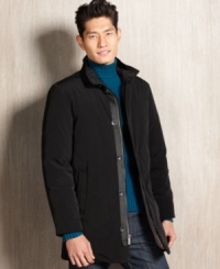 Keep yourself cozy no matter how many blocks you have to trek with this down coat from Nautica. Keep yourself cozy no matter how many blocks you have to trek with this down coat from Nautica.