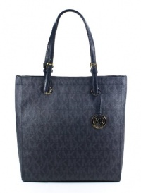 Michael Kors Signature PVC Jet Set North South Black Tote Michael Kors Signature PVC Jet Set North South Black Tote