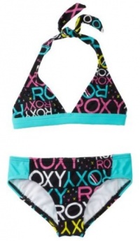 Roxy Kids Girls 2-6X Roxy Marks The Spot Print Teenie Wahine Shore Halter Set Roxy Kids Girls 2-6X Roxy Marks The Spot Print Teenie Wahine Shore Halter Set