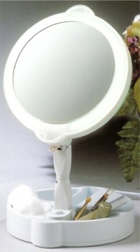 Home Travel 9X/1X Folding Lighted Cosmetic Mirror Home Travel 9X/1X Folding Lighted Cosmetic Mirror