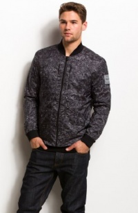 Armani Exchange Yarn Print Nylon Bomber Armani Exchange Yarn Print Nylon Bomber