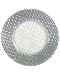 The fastest way to a festive table, Silver Weave Glittered charger plates turn understated place settings into a dazzling spread. From the Jay Imports serveware and serving dishes collection. The fastest way to a festive table, Silver Weave Glittered charger plates turn understated place settings into a dazzling spread. From the Jay Imports serveware and serving dishes collection.