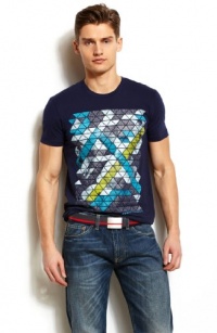 Armani Exchange A|X Triangle Grid Tee Armani Exchange A|X Triangle Grid Tee