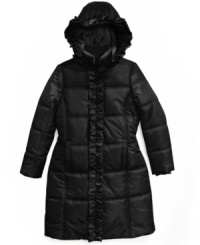 Get her comfy and cozy in this quilted puffer coat from S. Rothschild, perfect for any cold snap. Get her comfy and cozy in this quilted puffer coat from S. Rothschild, perfect for any cold snap.