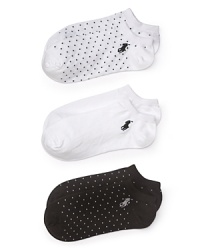 Lauren Ralph Lauren Pindot Ped Socks - Three Pack Lauren Ralph Lauren Pindot Ped Socks - Three Pack