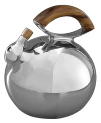 Make a statement when you make tea with the Gourmet Bulbo kettle. Nambe combines brilliant stainless steel with an acacia-wood handle in a design that defies the ordinary. Make a statement when you make tea with the Gourmet Bulbo kettle. Nambe combines brilliant stainless steel with an acacia-wood handle in a design that defies the ordinary.