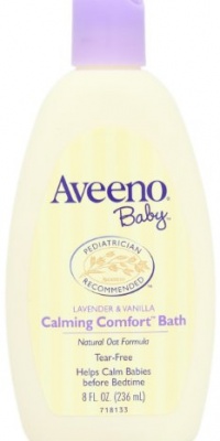 Aveeno Baby Calming Comfort Baby Bath, Lavender and Vanilla, 8 Ounce (Pack of 2) Aveeno Baby Calming Comfort Baby Bath, Lavender and Vanilla, 8 Ounce (Pack of 2)