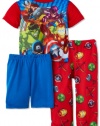 AME Sleepwear Boys Team Squad Pajama Set, Multi, 3T