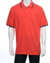Izod Luxury Sport Hot Coral SS Polo Shirt