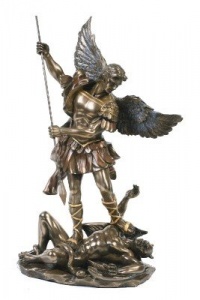 St. Michael Statue Cold Cast Bronze 10 St. Michael Statue Cold Cast Bronze 10