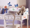 (20x28) Vivid Colorful Butterflies Repositional Wall Decal