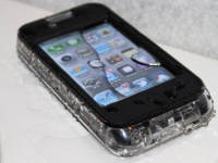 Waterproof iPhone 4 4S Case - The PaleKai - Retail (Clear/Blk) - Touchscreen Accessible Waterproof iPhone 4 4S Case - The PaleKai - Retail (Clear/Blk) - Touchscreen Accessible