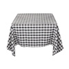 70 in. Square Tablecloth Black & White Checker