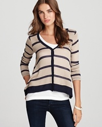 Smartened up by classic stripes, this lightweight Splendid cardigan is the perfect layer for every season.