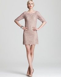 A lace Robert Rodriguez dress is evidently elegant to all you encounter. Detailed with scallop trim, sheer sleeves and a slim belt, this slim silhouette adds femininity to swank cocktail events. A lace Robert Rodriguez dress is evidently elegant to all you encounter. Detailed with scallop trim, sheer sleeves and a slim belt, this slim silhouette adds femininity to swank cocktail events.
