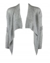 Inhabit Womens Cashmere Hi Low Open Drape Cardi Sweater