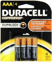 Duracell Coppertop Aaa Batteries 4 Count Duracell Coppertop Aaa Batteries 4 Count