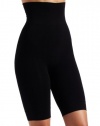 Carnival Womens Mid Waist Control Thigh Leg, Black, X-Large