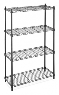 Whitmor 6070-322 Supreme 4-Tier Shelving Unit, Black Whitmor 6070-322 Supreme 4-Tier Shelving Unit, Black