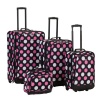 Rockland Luggage Dot 4 Piece Luggage Set