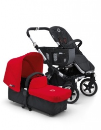 Bugaboo Donkey Tailored Fabric Set, Red Bugaboo Donkey Tailored Fabric Set, Red