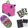 Pink Trunki by Melissa and Doug Ride On Luggage with Decorative Stickers and Matching Saddlebag