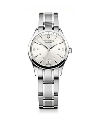Inspired by classic military timepieces, this round stainless steel watch is a commanding choice. Features like analog quartz movement and a date feature ensure this piece is as smart as it is sleek. Inspired by classic military timepieces, this round stainless steel watch is a commanding choice. Features like analog quartz movement and a date feature ensure this piece is as smart as it is sleek.