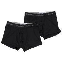 Calvin Klein Men's Microfiber Stretch 2 Pack Trunk, Black, Medium Calvin Klein Men's Microfiber Stretch 2 Pack Trunk, Black, Medium