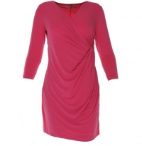 Calvin Klein Draped Stretch Dress Azalea M Calvin Klein Draped Stretch Dress Azalea M