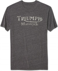 Take control of your look with this retro-look Triumph Motorcycle t-shirt from Lucky Brand Jeans. Take control of your look with this retro-look Triumph Motorcycle t-shirt from Lucky Brand Jeans.