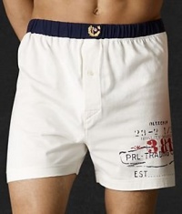 Whale Print Knit Boxer Whale Print Knit Boxer