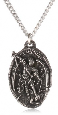 Bob Siemon Sterling Silver Saint Michael Medal, 20 Bob Siemon Sterling Silver Saint Michael Medal, 20