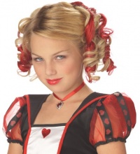 Blonde and Red Curly Clips Wig Blonde and Red Curly Clips Wig