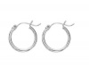 Macy's Earrings, Sterling Silver 15 x 2mm Small Hoop Huggie Earrings