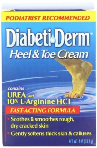 DiabetiDerm Heel & Toe Cream, 4-Ounce Jars (Pack of 2) DiabetiDerm Heel & Toe Cream, 4-Ounce Jars (Pack of 2)
