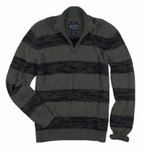 American Rag Mens Sweaters 1/2 Zip Sweater - Pewter Heather - American Rag Mens Sweaters 1/2 Zip Sweater - Pewter Heather -