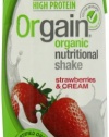 Orgain Organic Nutritional Shake, Strawberries and Cream, 11 Fluid Ounces, 12-Count