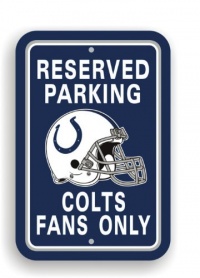 NFL Indianapolis Colts Plastic Parking Sign NFL Indianapolis Colts Plastic Parking Sign