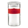 Bodum Presso 8-Ounce  Glass Storage Jar, Red