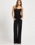 Exceptionally soft, this essential layering piece is a lightweight, stretch blend of modal and virgin wool.Spaghetti straps65% modal/27% virgin wool/8% elastaneDry cleanMade in USA of Italian fabric
