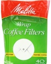 Melitta Coffee Filters for Percolators, White Wrap Around, 40-Count Filters (Pack of 12)