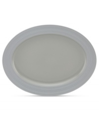 Elegance comes easy with the large Fair Harbor oval platter. Durable stoneware in an oyster-gray hue is half glazed, half matte and totally timeless. From the kate spade new york dinnerware collection. Elegance comes easy with the large Fair Harbor oval platter. Durable stoneware in an oyster-gray hue is half glazed, half matte and totally timeless. From the kate spade new york dinnerware collection.