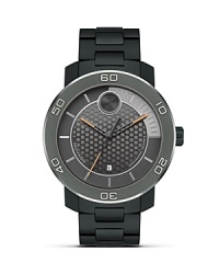 A mix of color and texture lend statement style to this Movado BOLD watch. A mix of color and texture lend statement style to this Movado BOLD watch.