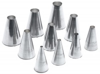 Ateco 10-Piece Plain Pastry Tip Set in Tube Ateco 10-Piece Plain Pastry Tip Set in Tube