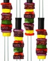 Quirky 14-inch Slide and Serve Skewers, Set of 4