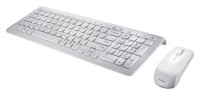 Perixx PERIDUO-710W, Wireless Keyboard and Mouse Combo Set - Compact Size 15.32x5.59x0.98 Dimension - Piano White - Built-in Numeric Keypad - Brand Batteries Included - 128 Bit AES Encryption - US English Layout Perixx PERIDUO-710W, Wireless Keyboard and Mouse Combo Set - Compact Size 15.32x5.59x0.98 Dimension - Piano White - Built-in Numeric Keypad - Brand Batteries Included - 128 Bit AES Encryption - US English Layout