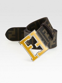 Enhance your dress wardrobe in this style rendered in coated and textured leather with retro-inspired enamel logo buckle.LeatherAbout 2 wideMade in Italy Enhance your dress wardrobe in this style rendered in coated and textured leather with retro-inspired enamel logo buckle.LeatherAbout 2 wideMade in Italy