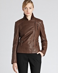 Crafted from a soft and luxurious leather, this classic REISS 1971 biker jacket is a fall essential that has been reinterpreted with feminine details. Take it in a dressy direction and team with frilly skirts; come weekend, it's effortless with your favorite love-worn jeans. Crafted from a soft and luxurious leather, this classic REISS 1971 biker jacket is a fall essential that has been reinterpreted with feminine details. Take it in a dressy direction and team with frilly skirts; come weekend, it's effortless with your favorite love-worn jeans.